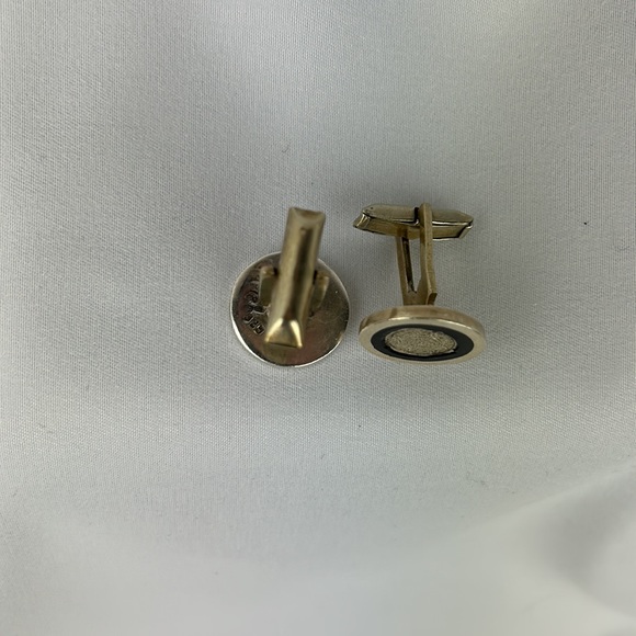 Vintage Mexican Taxco Silver Cuff Links - Picture 2 of 3